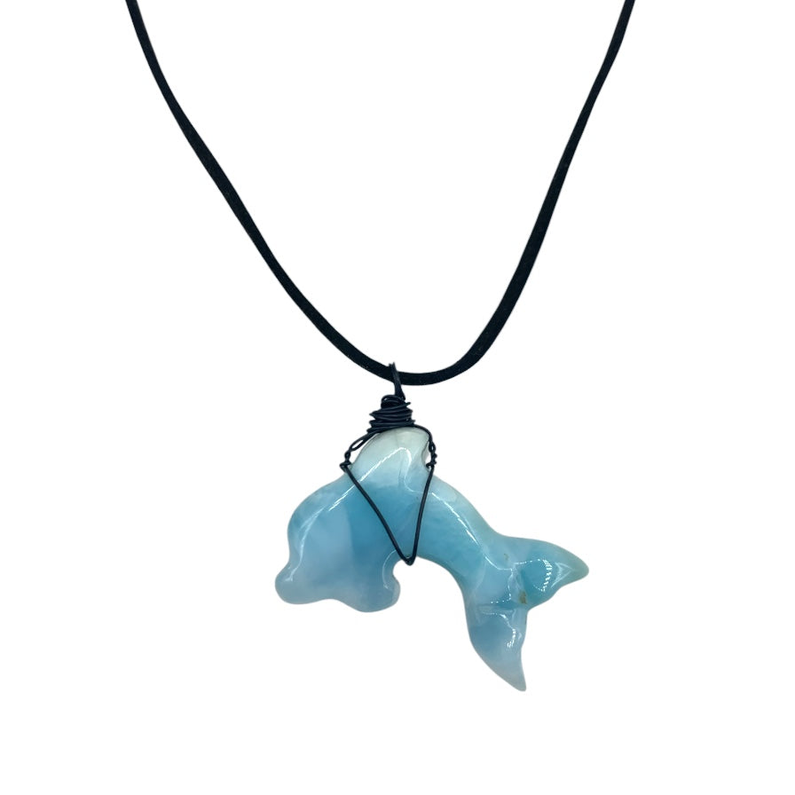 Necklace - Larimar Dolphin